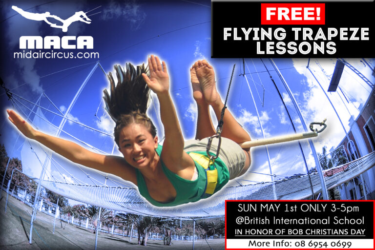FREE TRAPEZE LESSONS SUN MAY 1st